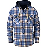 Field & Stream mens Widgeon Waffle Hooded Flannel Shirt