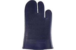 GREWAL EQUESTRIAN Comfy Pet Grooming & Bathing Glove - Fits Either Hand - Soft Gentle Nubs for Horses, Dogs, Cats & Other Pets - Short & Long Hair - Works Great on Thin and Sensitive Skin (Navy Blue)