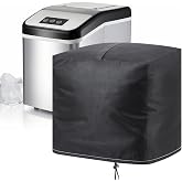 Breling Ice Maker Cover Bag Universal, 600d Oxford, Black, Typical | Waterproof Dustproof Shield for Countertop Appliances, Portable Bag with Drawstring, for Kitchen Office Office Machine
