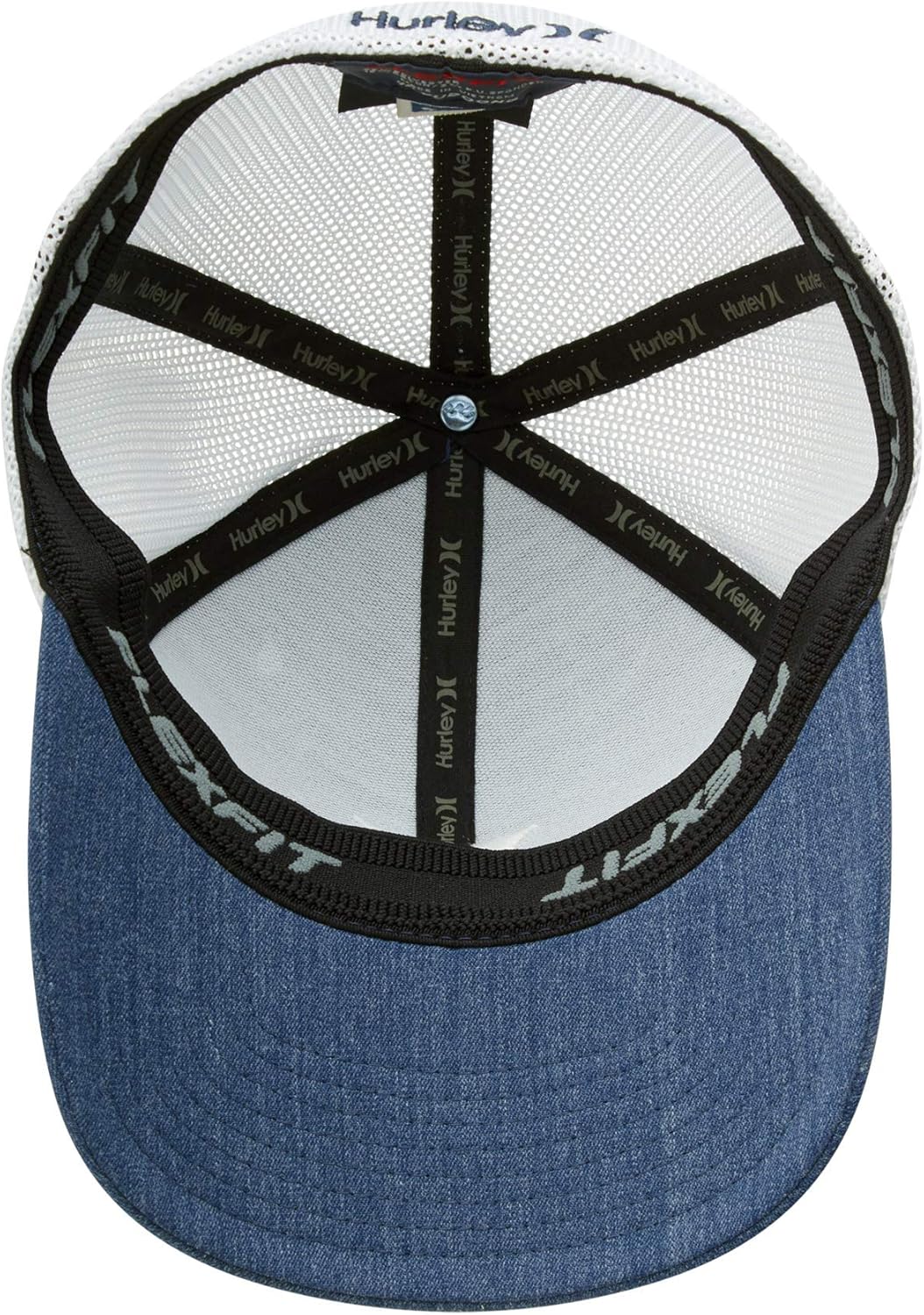 Hurley Men's Icon Textures Flexfit Baseball Cap: Clothing