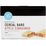 Amazon Brand - Happy Belly Fruit & Grain Cereal Bars, Apple Cinnamon, 8 Count
