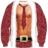 Funny Ugly Christmas Sweatshirt for Men Women, Holiday Pullover Sweater, Unisex Xmas Party Tops