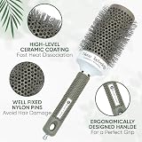 Beauty Carves Round Hair Brush 53mm Thermal Ceramic Nano Ionic Volume +2 Clips view 2