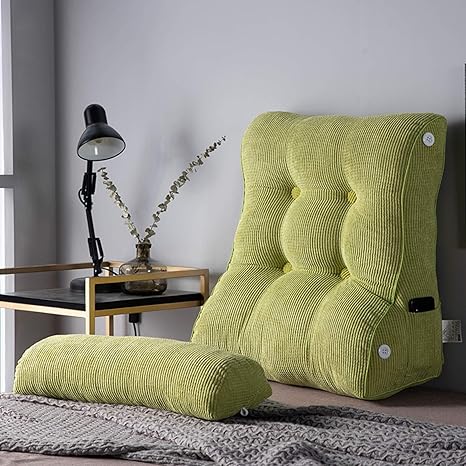 Amazon Co Jp 背もたれ クッション ベッド T45cm 三角クッション 座椅子 大きい おしゃれ クッションソファ 足枕 腰枕 長方形 カラー 寝れる 枕 北欧 洗える フロアクッション 大きい三角クッション おしゃれ 足枕 腰枕 自立クッション ホーム キッチン