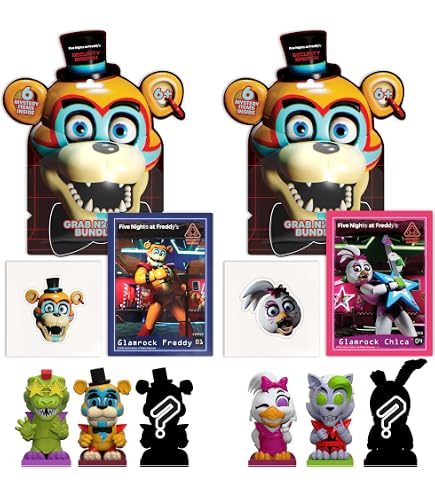 Five Nights at Freddy's – boneco de luz negra nº 1 de 5 cm, pacote