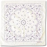 The Peacock Crew Paisley and Designer Bandana for Men and Women in Premium Soft Cotton 22 x 22 inches