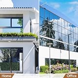 rabbitgoo Heat Reflective Privacy Window Film 75x200cm Brown Silver view 6
