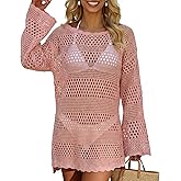 CoCozy Swimsuit Cover Up for Women, Beach Bathing Suit Bikini Crochet Coverups Knitted Beachwear Dress 2026 Vacation Outfits