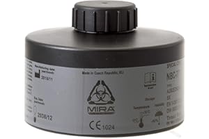 MIRA SAFETY M MIRA Safety - NBC-77 SOF - Single 40mm Gas Mask Filter - Special Combined CBRN Respirator Filters - NATO Standard Size (40mm x 1/7") - Canister Filter Fits CBRN Gas Masks - 20 Year Shelf Life