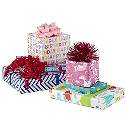 Hallmark Reversible Kids Birthday Wrapping Paper