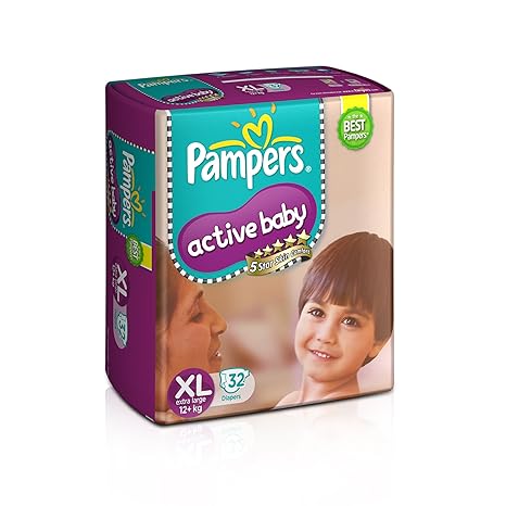 pampers active baby diapers xl