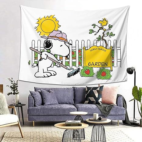 Amazon Co Jp タペストリー スヌーピー Snoopy インテリア 150 0cm 壁飾り 家 リビングルーム ベッドルーム 部屋 多機能壁掛け 模様替え 個性ギフト 新居祝い ホーム キッチン