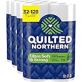 Quilted Northern Ultra Soft & Strong Toilet Paper, 32 Mega = 128 Regular Rolls, 5X Stronger, White, 2-Ply, Premium Toilet Tissue
