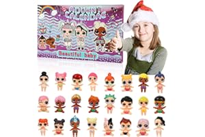 2024 Advent Calendar, 24 Days Christmas Countdown with Stylish Beautiful Baby Shape Styles, Unique Christmas Birthday Gift fo