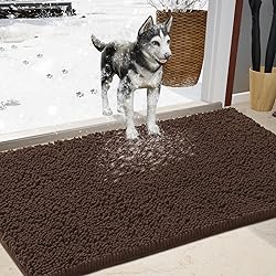 IM HOME Durable Chenille Absorbent Door Mat Indoor