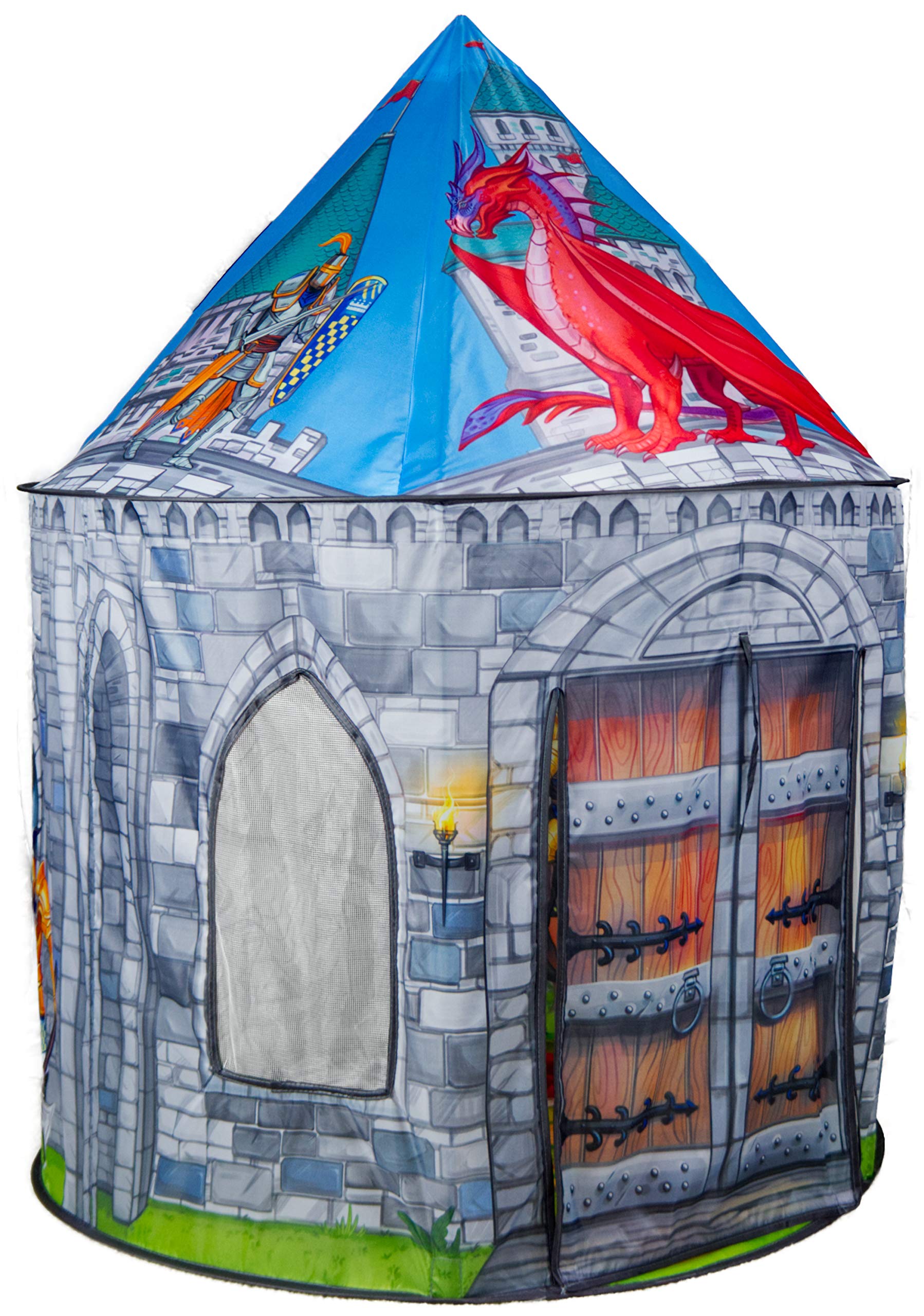 ImpiriLux Knight & Dragon Castle Play Tent Playhouse | Pop Up Tent for Kids | Toys for Kids Boys & Girls, Kids Play Tent