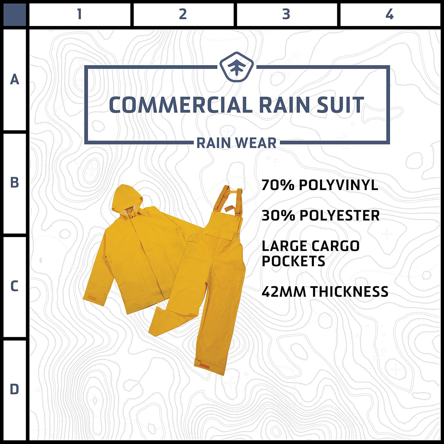 Stansport Commercial Rainsuit: Clothing