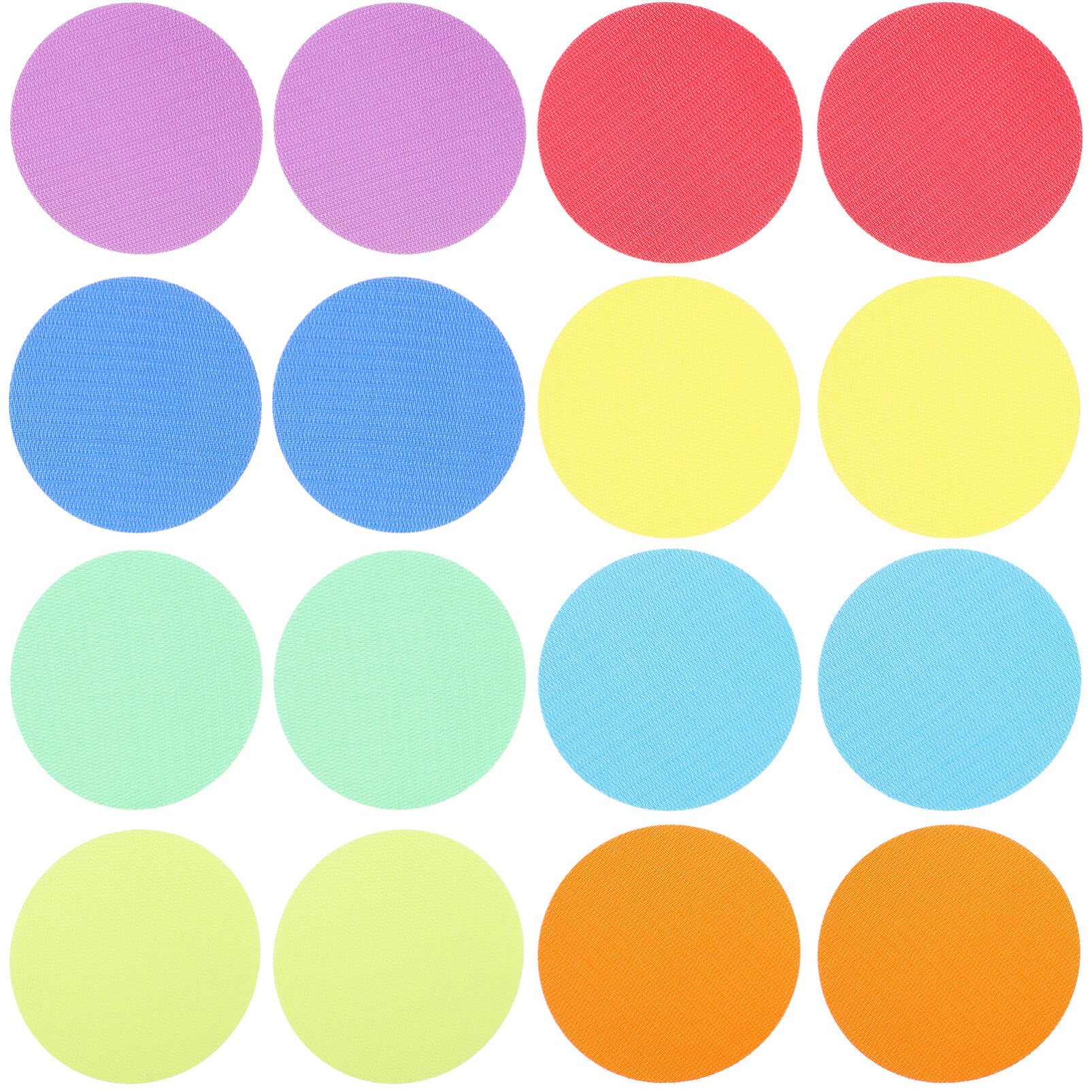 36Pcs Carpet Spot Markers for Classroom, 4 Inch Colorful Circles, Multi-Color Nylon Sit Dots for Preschool Activities and Student Training