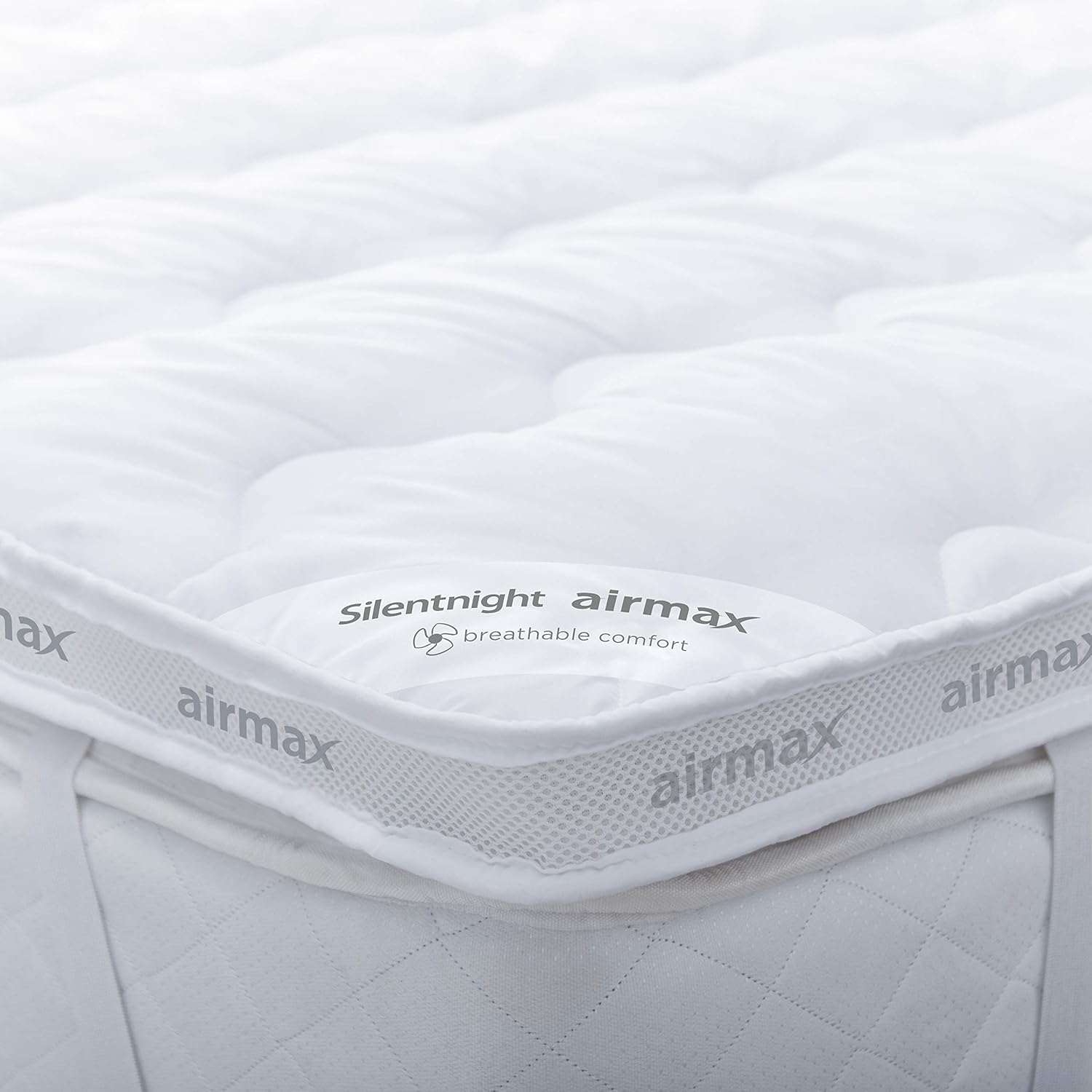 Silentnight Luxury DOUBLE Bed Mattress 6Cm Topper Matress Comfort Anti