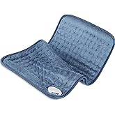 Heating Pad, Electric Heating Pads for Pain Relief and Cramps, 6 Heating Setting, Auto-Off, Machine Washable, Moist Dry Heat Options,Gifts for Women, Men, Older