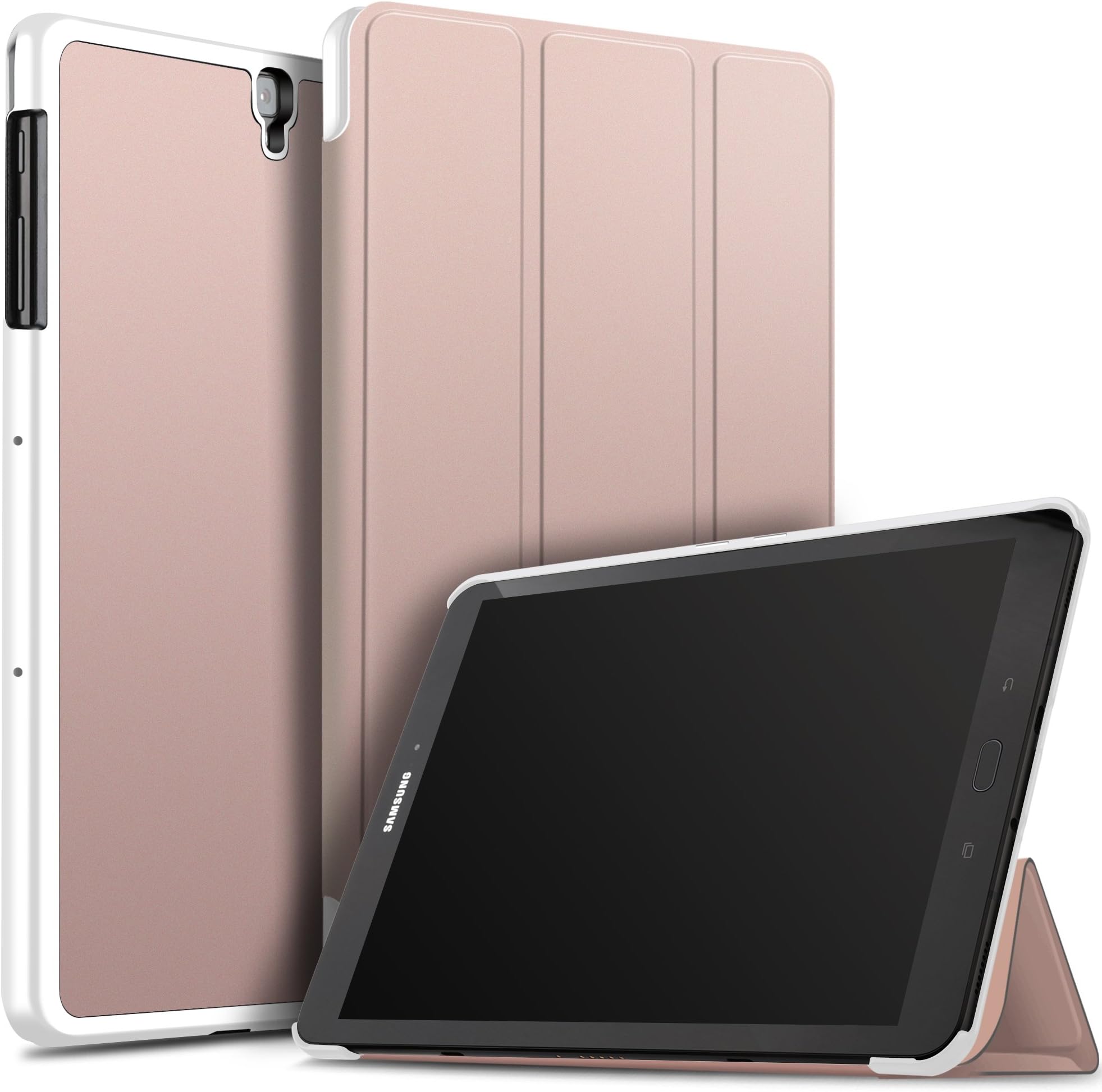 IVSO Case with Keyboard for ipad pro 12.9 2018 - Ultra Lightweight One-Piece Wireless Keyboard Stand Case/Cover Fit for Apple ipad pro 12.9 2018 Tablet (Pink)