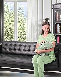 Rnxrbb 3 Piece Postpartum Nursing Pajamas Set