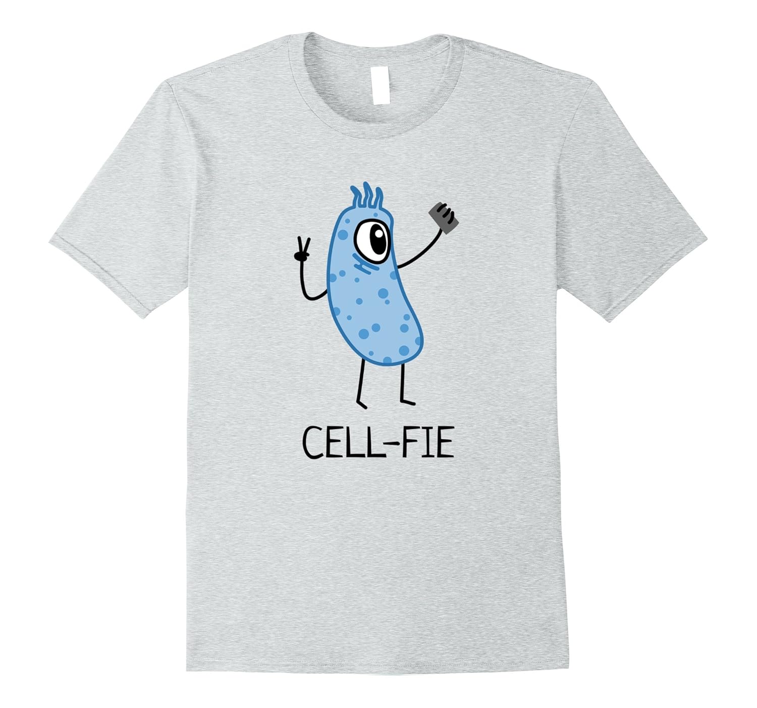 Funny Cell-Fie Selfie Pun T-Shirt-ANZ