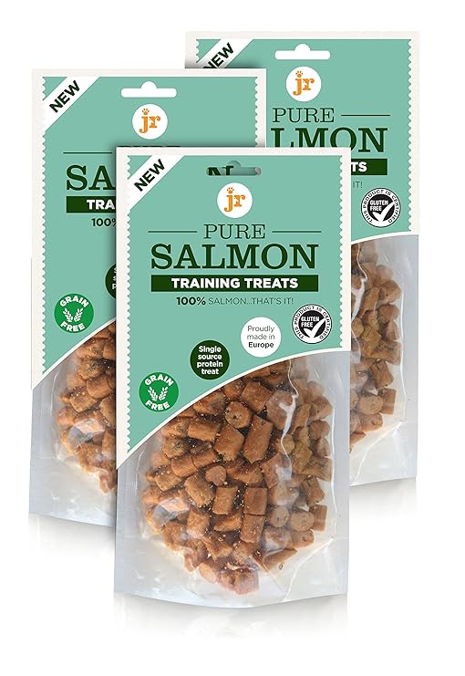 100 Pure dried fresh Salmon Training Treats for dogs (3 x 85g) Amazon