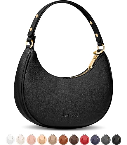 2023 New Ladies Genuine Leather Shoulder Handle Underarm Crescent
