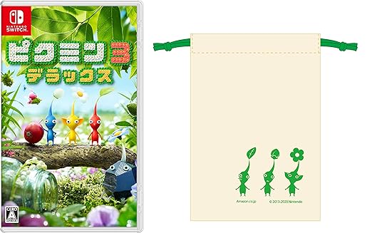 Amazon Com ピクミン3 デラックス Switch Amazon Co Jp限定 オリジナル巾着 同梱 Video Games
