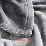 EHEYCIGA Fleece Blanket Extra Large King 270x230cm Grey Throw view 4