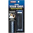 Tourna Classic Tour Grip Smooth Tennis Grip, Black, White, CTG-BK-N