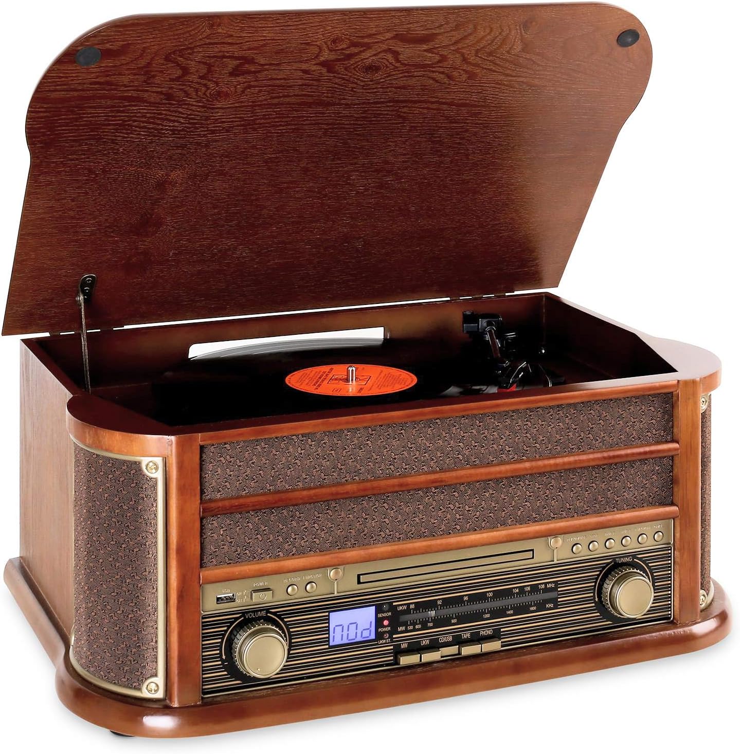 sistema musicale per la casa con lettore cd am fm radio e bluetooth