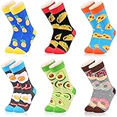 Dsia Zamur Kids Boys Girls Novelty Crew Socks, Funny Colorful Toddler Calf Socks for 2-18 Years Old