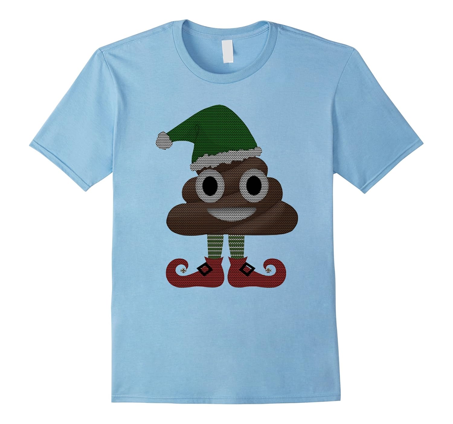 Poop Emoji God Jul (Merry Christmas) Norwegian Nisse T-Shirt-ANZ