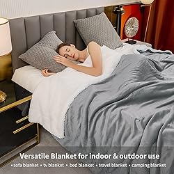 Aisbo Warm Throw Blanket King - Thick Sherpa