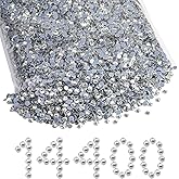 Beadsland Hotfix Rhinestones Bulk, 14400PCS Crystal Hot Fix Rhinestones for Crafts Clothes DIY Decoration, Crystal, SS6, 1.9-2.1mm