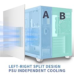 MUSETEX ATX PC Case, 360MM RAD Support, 3 x 120mm