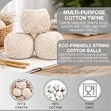D.A.Y. Republic Cotton String Ball 3 Pack 100% Cotton Twine 3x60m Off-White view 3
