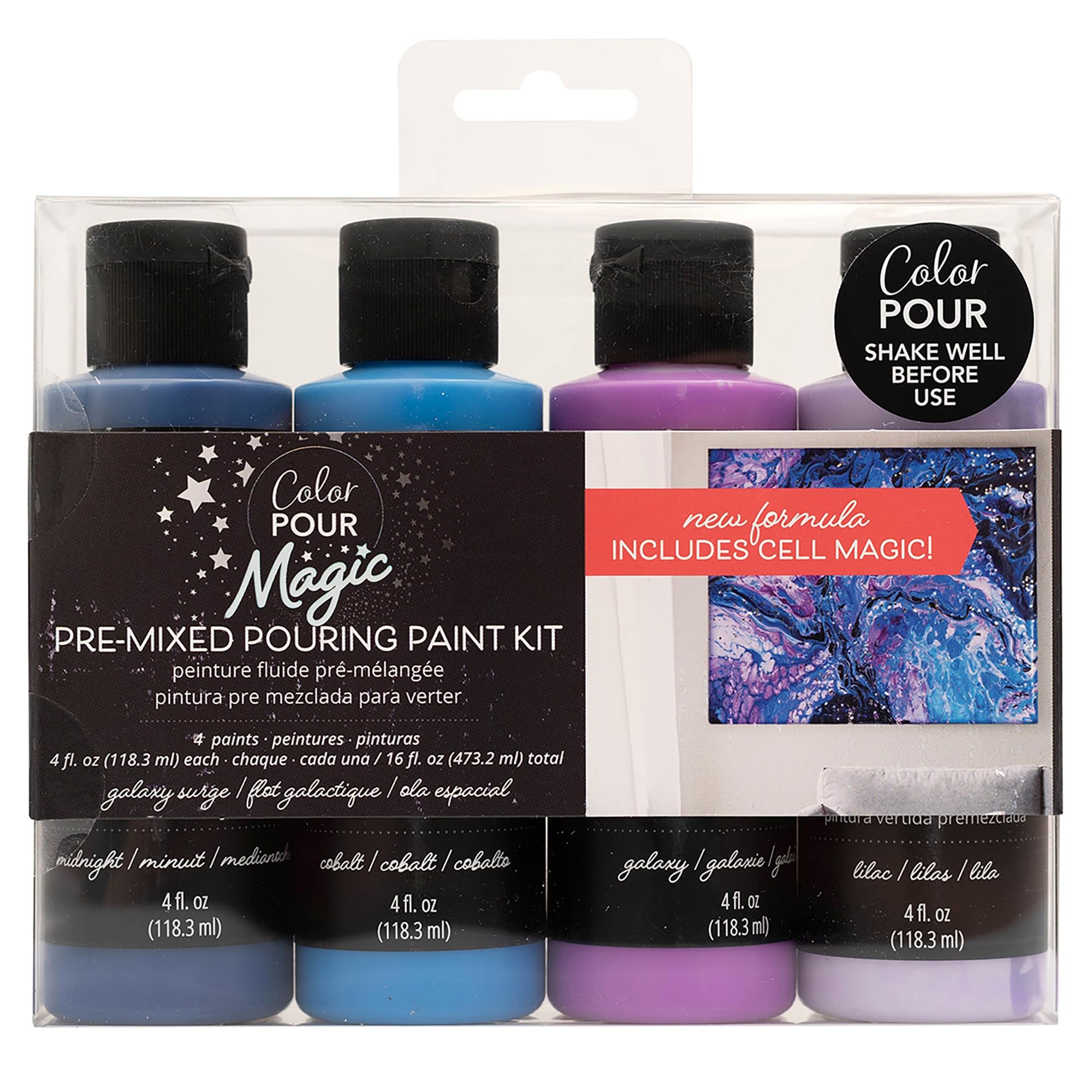 AMERICAN CRAFTS Color Pour Magic KIT GALAXYSURG, Galaxy Surge, One Size