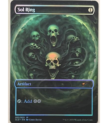 Sol Ring #01 Foil - Alternative Custom Art Artifact MTG