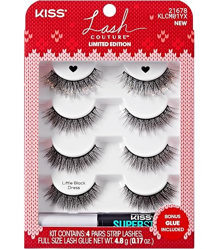 Amazon.com: Kiss Lash Couture Faux Mink Little Black Dress (3 Pack) :  Beauty & Personal Care
