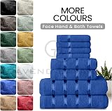 GC GAVENO CAVAILIA 8 Piece Royal Blue Towel Set 450 GSM Premium Cotton view 5