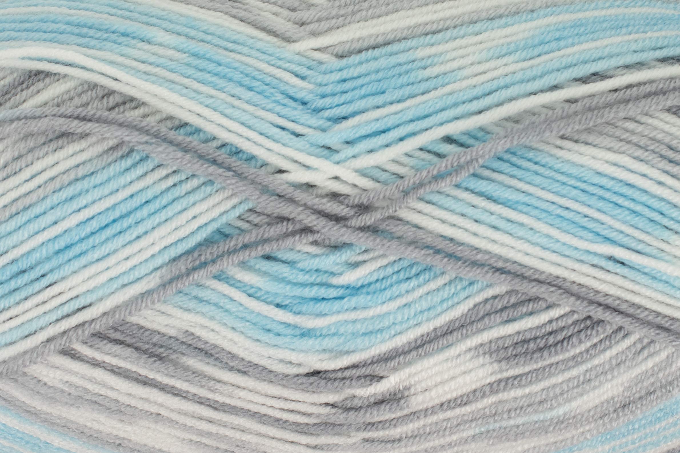 King Cole Cherish DK Knitting Yarn 100g - 100% Anti-Pilling Acrylic - Self-Patterning Double Knit Wool for Baby Clothes & Blankets (250m) (3507 Icicle)
