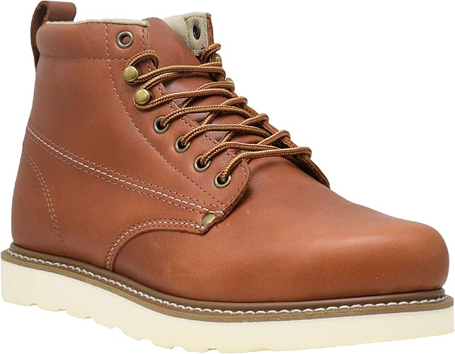 Amazon Com Golden Fox Work Boots Men S 6 Steel Toe Wedge Boot