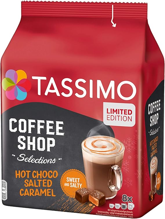 Tassimo Coffee Shop Salted Caramel Hot Chocolate Pods (1 Pack, 8