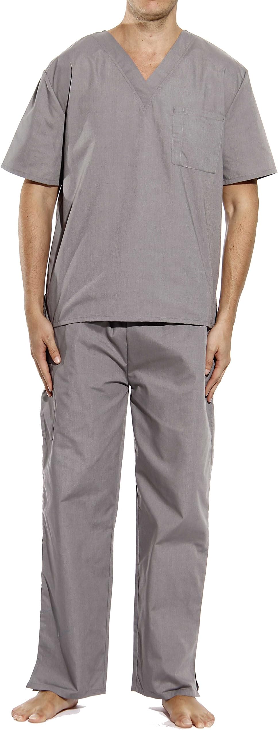 Tropi Mens Unisex Scrub Sets Medical Scrubs (V-Neck)