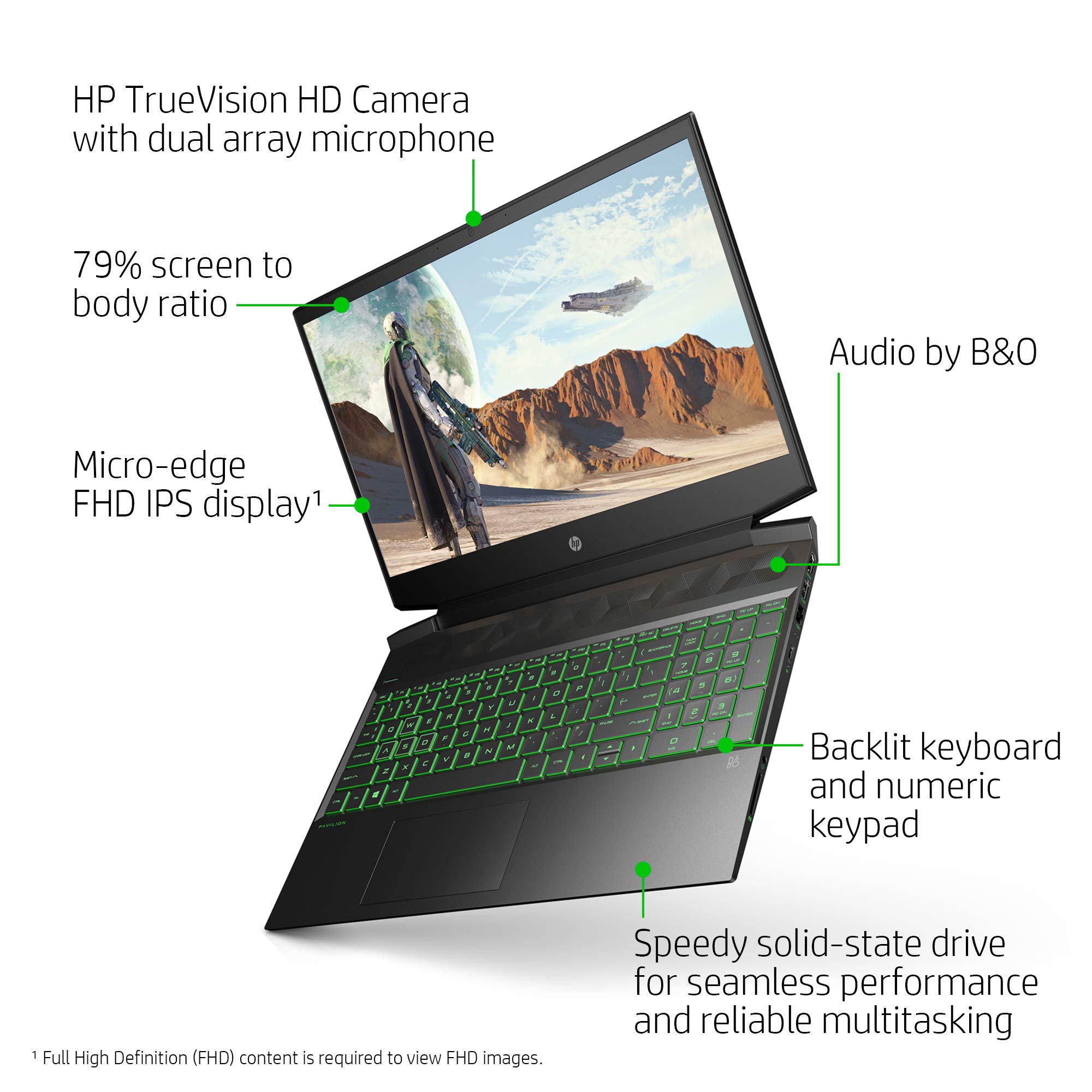 HP Pavilion Gaming 15 Laptop, NVIDIA GeForce GTX 1650, AMD Ryzen 5 4600H, 8GB DDR4 RAM, 512 GB PCIe NVMe SSD, 15.6