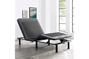 SunsGrove Twin XL Adjustable Bed Frame with Wireless Remote, Zero Gravity, Head & Foot Incline, Anti-Snore, Memory Presets, Quiet Motor, Electric Bed with Adjustable Leg Heights