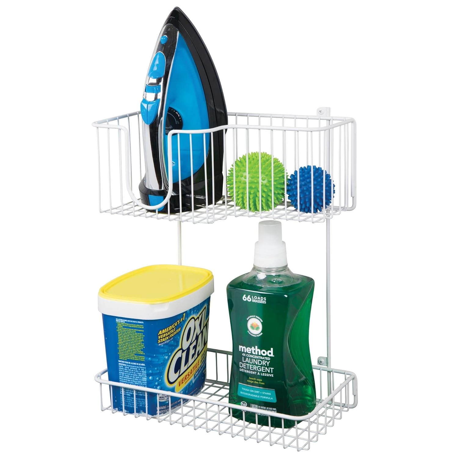 weiß mDesign Bügeleisenhalterung zur Wandmontage Bügeleisen